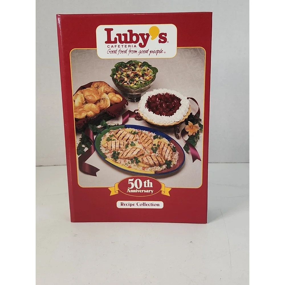 Lubys Cafeteria 50th Anniversary Recipe Collection Cookbook 1996 Texas Spiral
